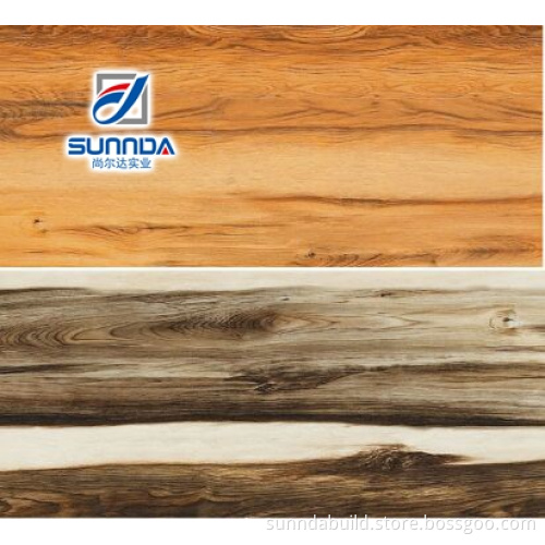 nature discontinued wooded design porcellanato tiles, rustic glazed porcelain non-slip wood tiles